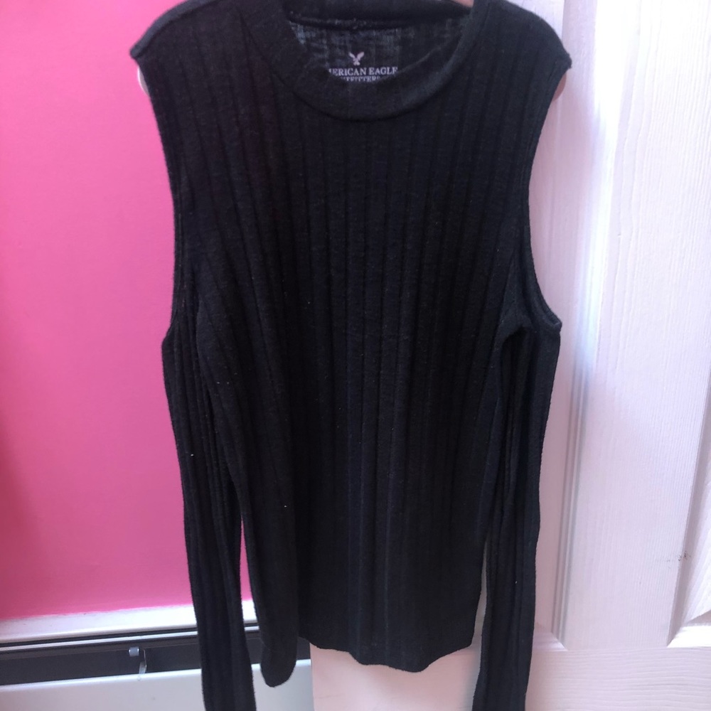 Ribbed long sleeve American Eagle top